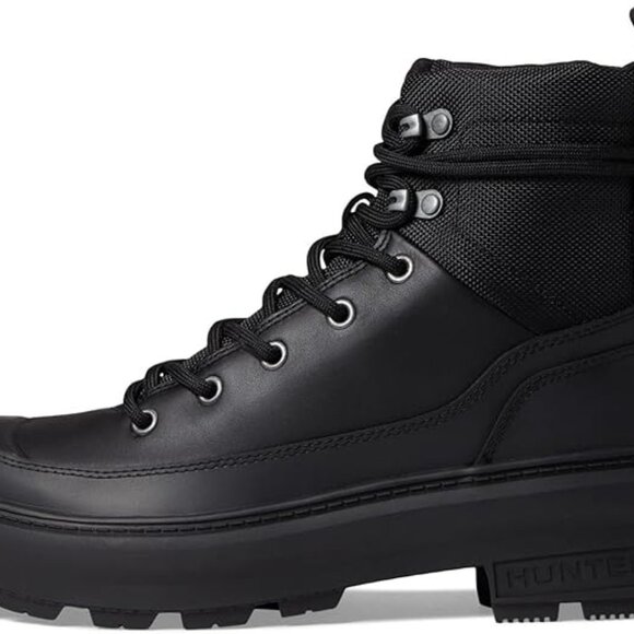 Hunter Rebel Explorer Boots for Women Offers Black Leather Upper size 8- NIB - Picture 3 of 6